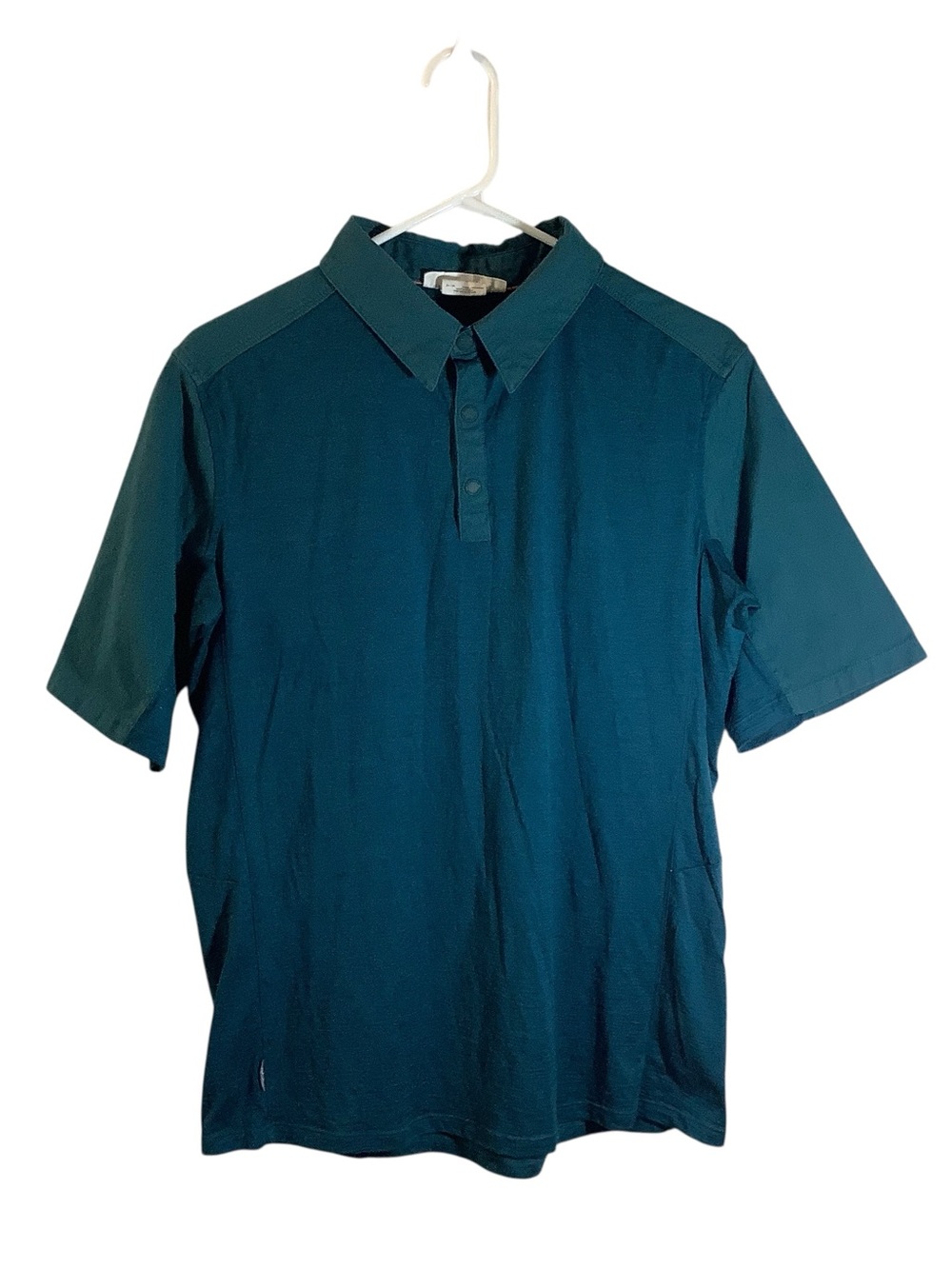 Icebreaker 150 Merino Teal Short-Sleeve Polo Shirt